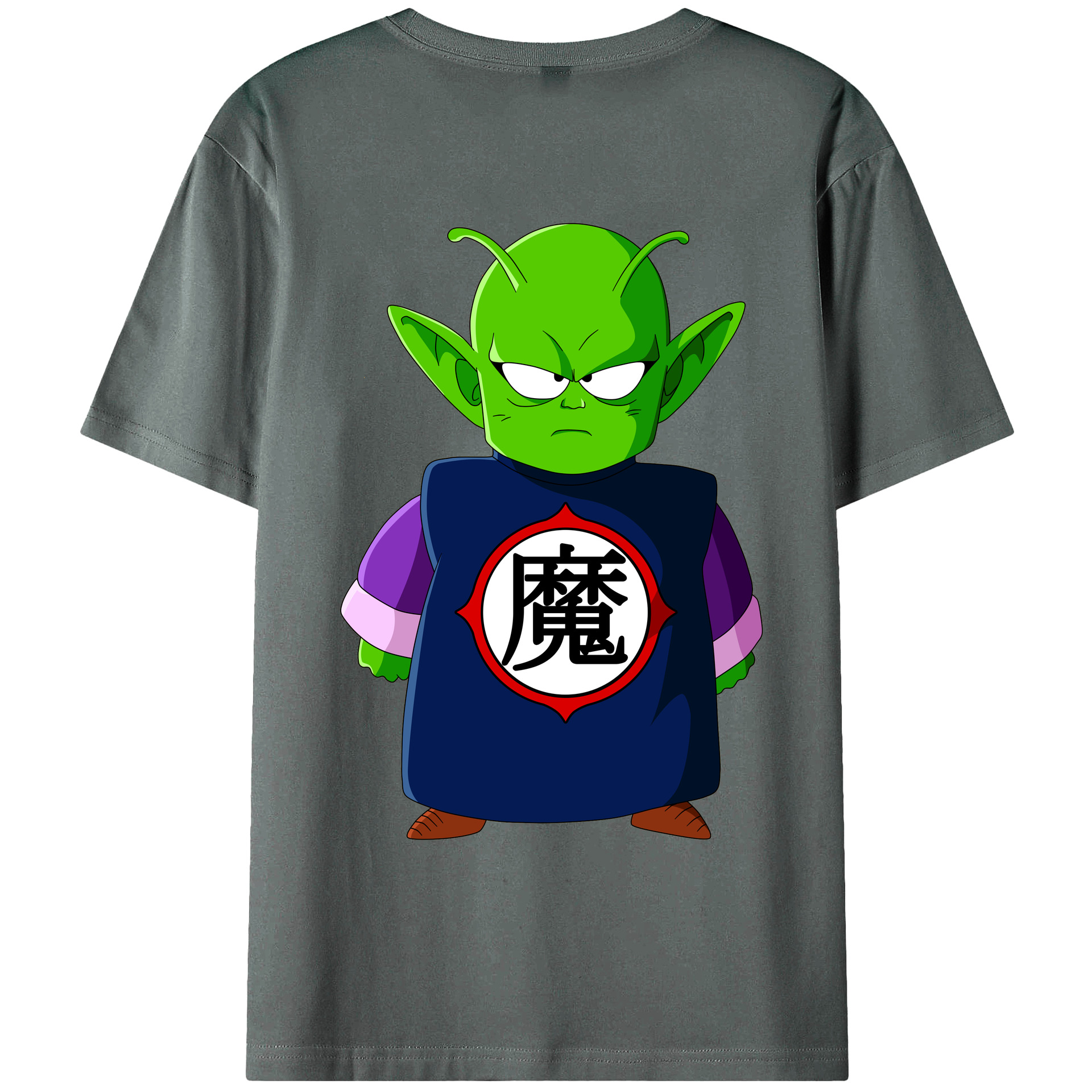 （画像用） ドラゴンボール ピッコロ DRAGON BALL Piccolo 綿100％ メンズ半袖Tシャツ（バックプリント） 通気性